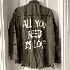 Elan “All I Need is Love “ shacket